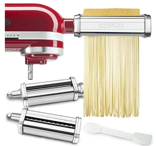 Amazon: Cofun 3-Pc. Pasta Sheet Roller Attachment Set for KitchenAid Mixers
