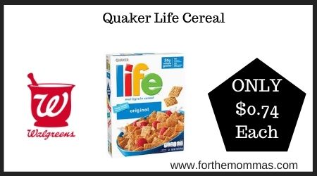 Walgreens: Quaker Life Cereal
