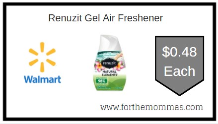 Walmart: Renuzit Gel Air Freshener ONLY $0.48 Each