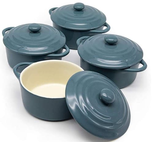 Amazon: Set of 4 Mini Ceramic Cocotte Casserole Dishes $25.45