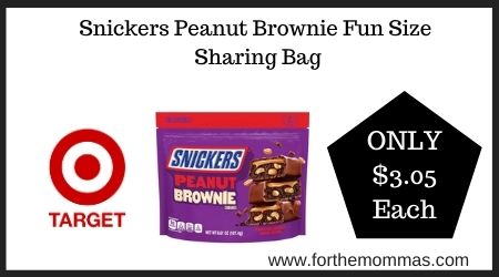 Target: Snickers Peanut Brownie Fun Size Sharing Bag