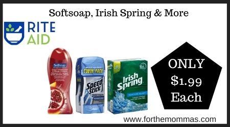Rite Aid: Softsoap, Irish Spring & More