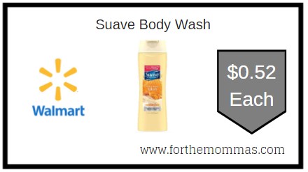 Walmart: Suave Body Wash ONLY $0.52 Each 