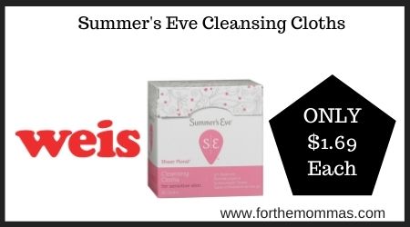 Weis: Summer's Eve Cleansing Cloths
