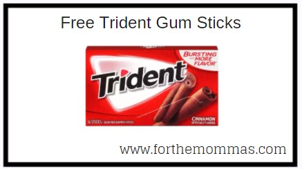 FREE Trident Gum Sticks 