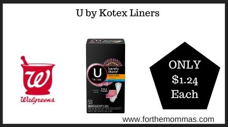 Walgreens: U by Kotex Liners