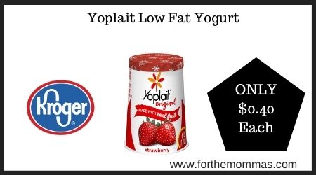 Kroger: Yoplait Low Fat Yogurt