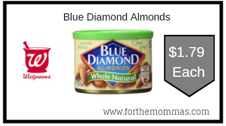 Walgreens: Blue Diamond Almonds ONLY $1.79 Each 
