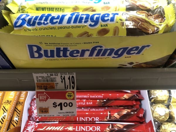 Giant: Butterfinger Candy Bar JUST $0.50 Each Thru 3/31! {Rebate}