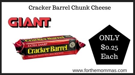 Giant: Cracker Barrel Chunk Cheese
