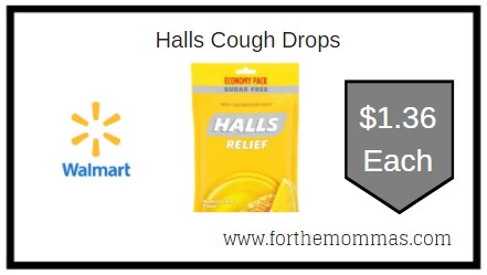 Walmart: Halls Cough Drops ONLY $1.36 Each