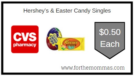 CVS: Hershey’s & Easter Candy Singles ONLY $0.50 Each 