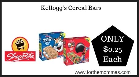 ShopRite: Kellogg's Cereal Bars