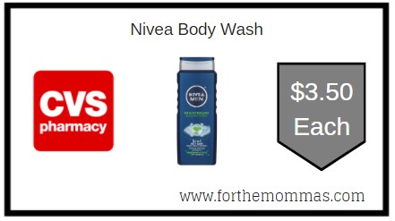 CVS: Nivea Body Wash ONLY $3.50 Each