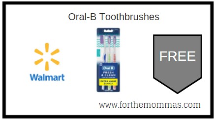 Walmart: FREE Oral-B Toothbrushes Starting 3/28