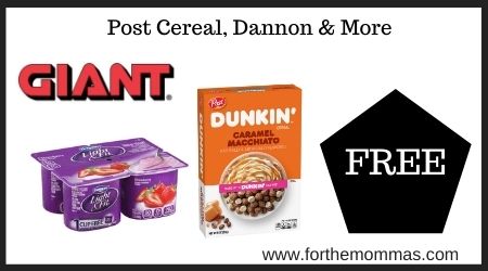 Giant: Post Cereal, Dannon & More