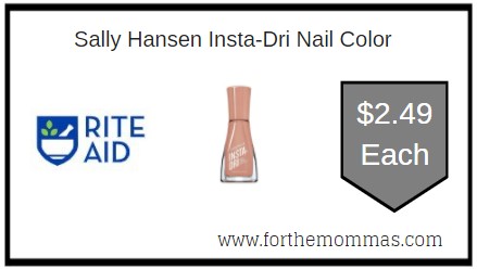 Rite Aid: Sally Hansen Insta-Dri Nail Color ONLY $2.49 Each 