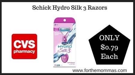 CVS: Schick Hydro Silk 3 Razors