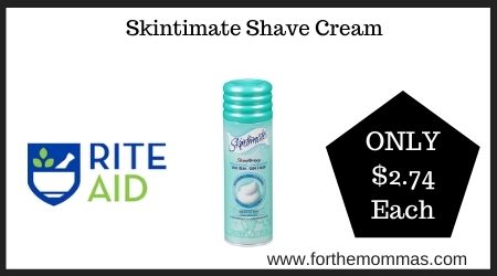 Rite Aid: Skintimate Shave Cream