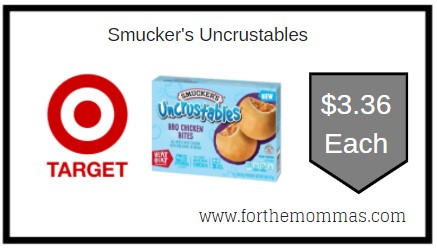 Target: Smucker's Uncrustables ONLY $3.36 Each