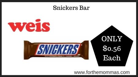 Weis: Snickers Bar