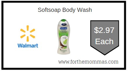 Walmart: Softsoap Body Wash ONLY $2.97 Each