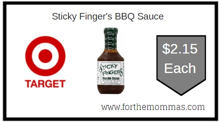 Target: Sticky Finger's BBQ Sauce ONLY $2.15 Each