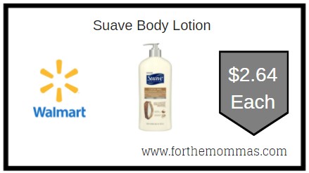 Walmart: Suave Body Lotion ONLY $2.64 Each