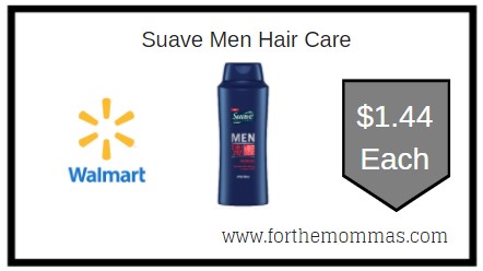 Walmart: Suave Men Hair Care ONLY $1.44 Each
