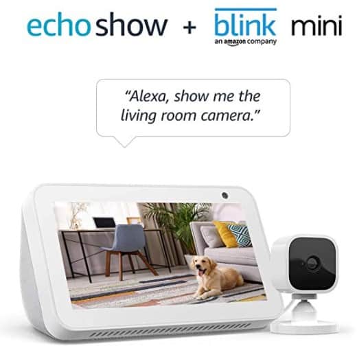 Amazon: Echo Show 5 Sandstone with Blink Mini Indoor Smart Security Camera $59.99 (Reg $124.98)