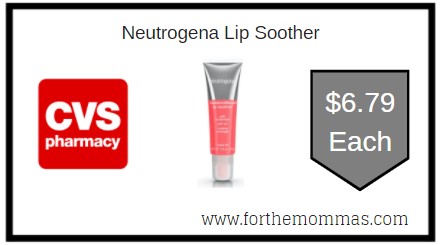 CVS: Neutrogena Lip Soother ONLY $6.79 Each 