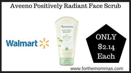 Walmart: Aveeno Positively Radiant Face Scrub