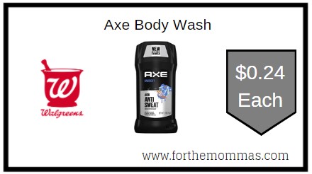 Walgreens: Axe Body Wash ONLY $0.24 Each 