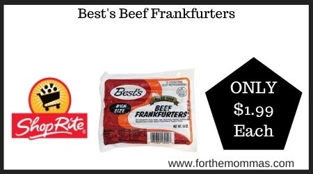 ShopRite: Best's Beef Frankfurters