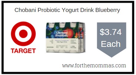 Target: Chobani Probiotic Yogurt Drink Blueberry ONLY $3.74 Each