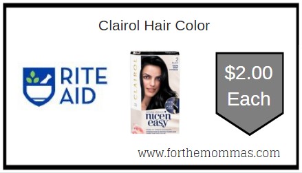 Rite Aid: Clairol Hair Color ONLY $2 Each