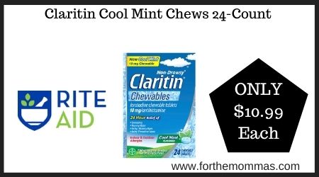 Rite Aid: Claritin Cool Mint Chews 24-Count
