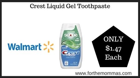 Walmart: Crest Liquid Gel Toothpaste