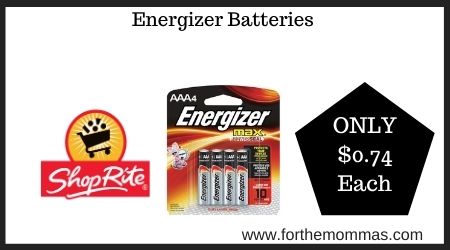 ShopRite: Energizer Batteries