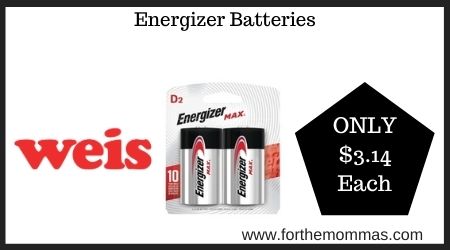 Weis: Energizer Batteries