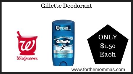 Walgreens: Gillette Deodorant