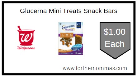 Walgreens: Glucerna Mini Treats Snack Bars ONLY $1.00 Each