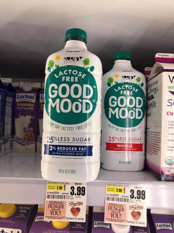 ShopRite: Good Moo'd Lactose Free Milk