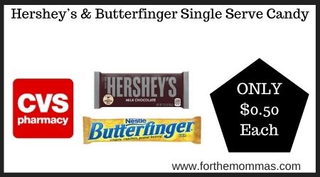 CVS: Hershey’s & Butterfinger Single Serve Candy