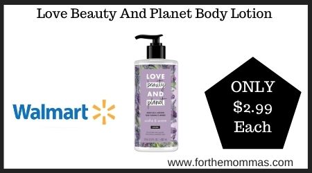 Walmart: Love Beauty And Planet Body Lotion