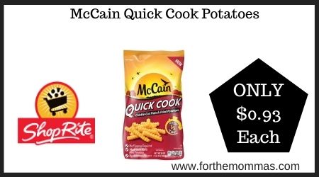 ShopRite: McCain Quick Cook Potatoes