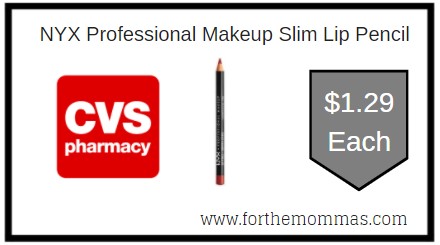 CVS: NYX Professional Makeup Slim Lip Pencil ONLY $1.29 Each