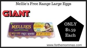 Nellie's Free Range Large Eggs JUST $1.59 Each at Giant