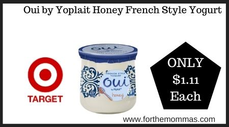 Target: Oui by Yoplait Honey French Style Yogurt
