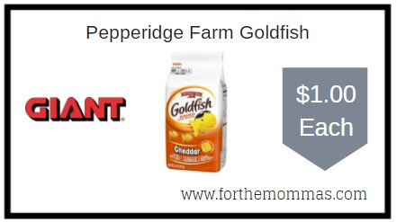 Giant: Deals On Pepperidge Farm Goldfish, Tastykake, Capri Sun & More 
